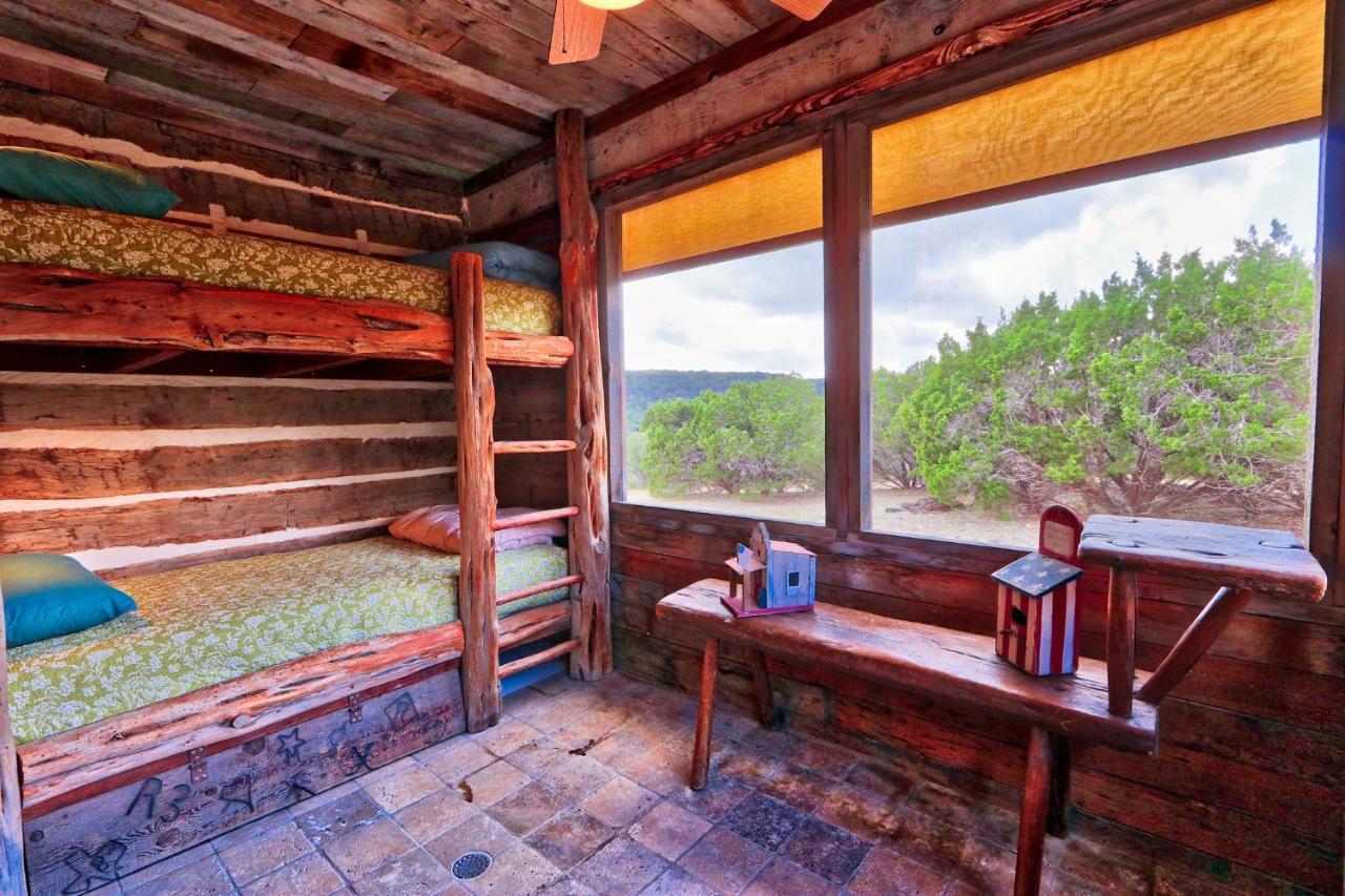 Log Cabin At Old Glory Ranch Villa Wimberley Exterior photo