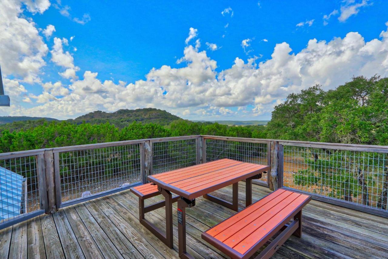 Log Cabin At Old Glory Ranch Villa Wimberley Exterior photo